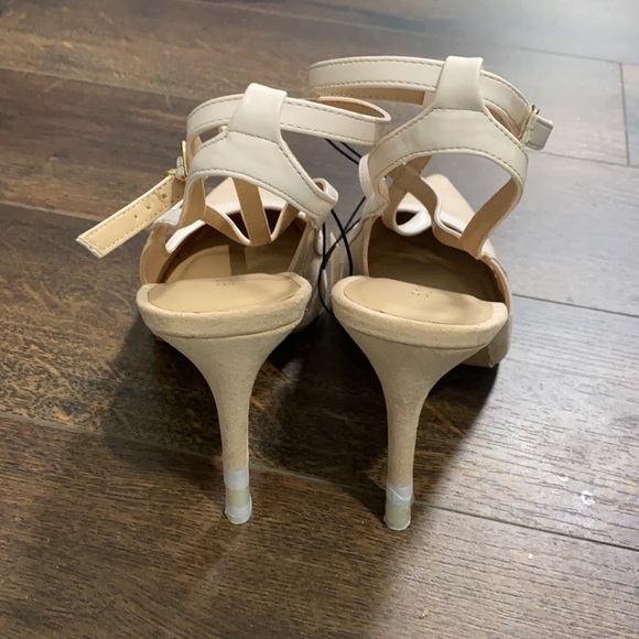 Eva Mendes Blush/Pink pump sandal. Open heel. - Picture 4 of 4